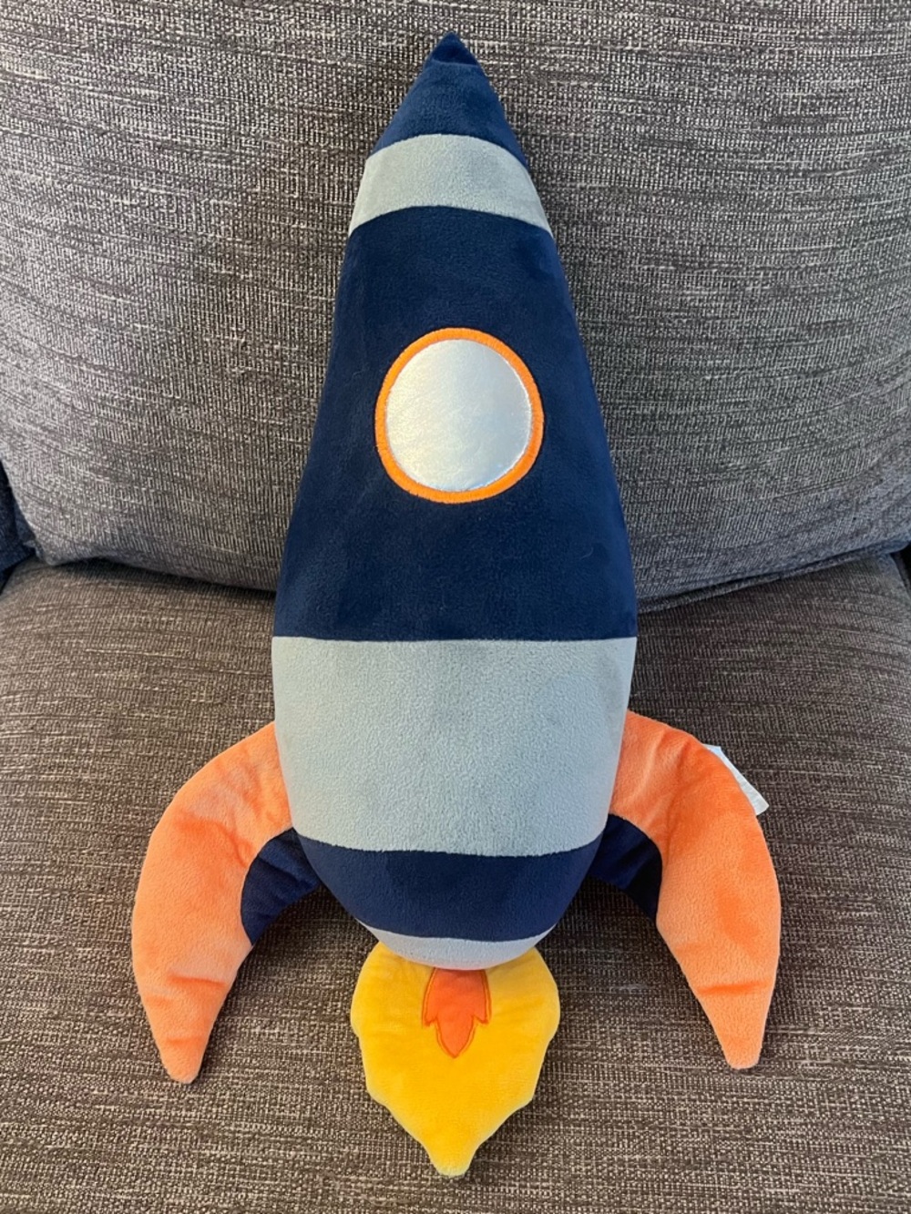 Huntington Home Outer Space Rocket Ship Stuffed Comfort Squishy Accent Pillow